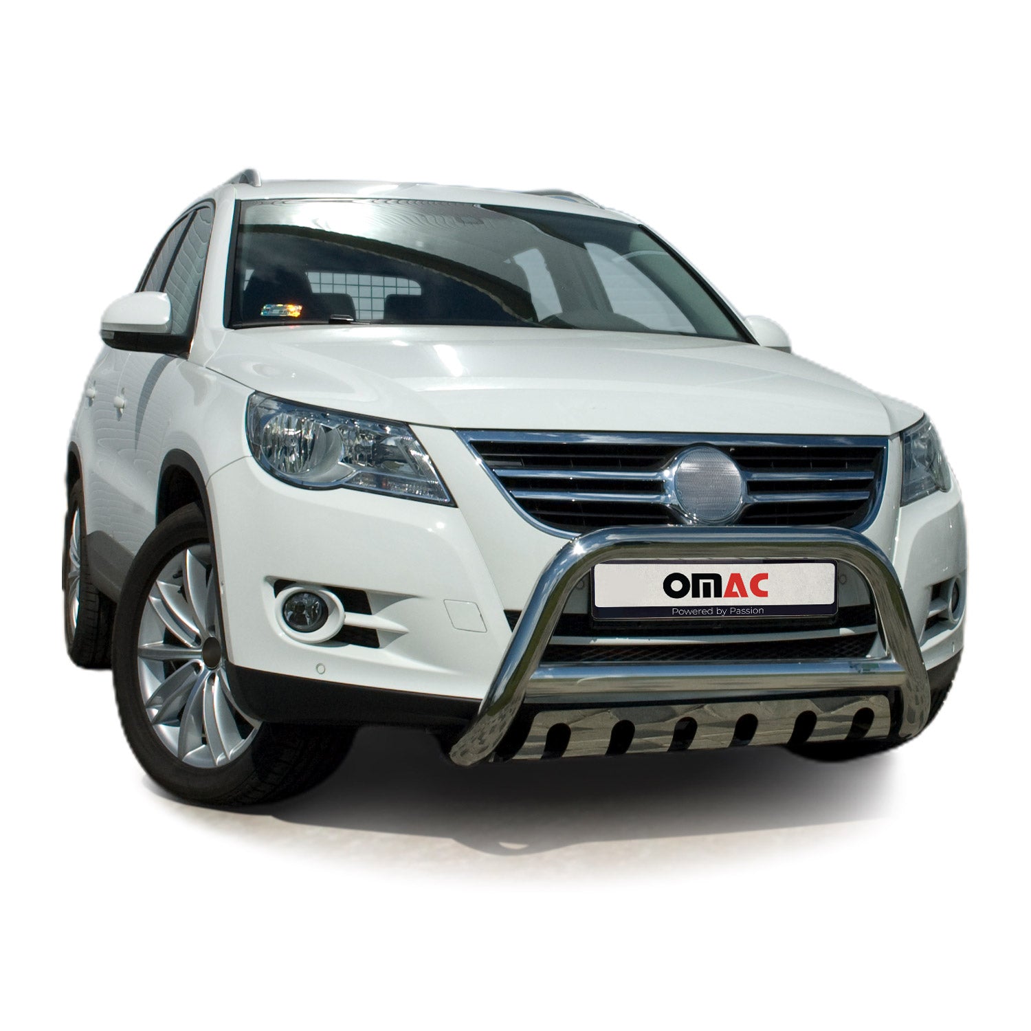 Pare-Buffle Avant Pour VW Tiguan 2007-2016 Acier Inoxydable Argent