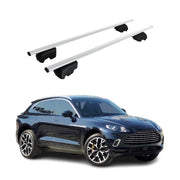 Barres de toit Transversales pour Aston Martin DBX 2021-2025 Fer Argent ABE