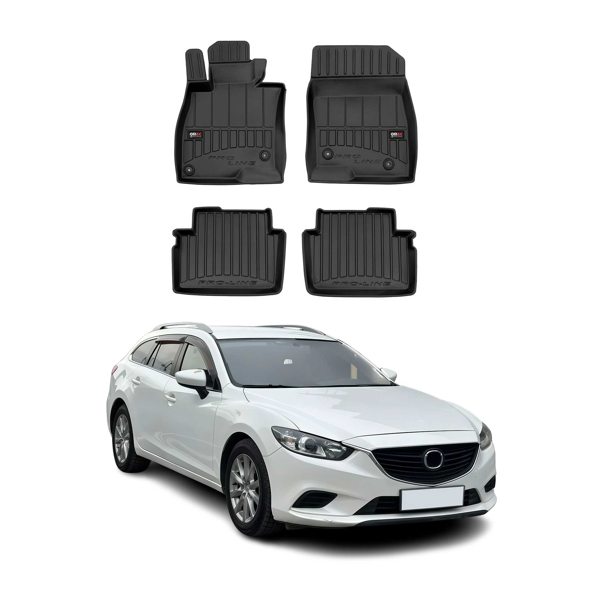 Tapis de Sol pour Mazda Mazda 6 2012-2025 TPE Noir