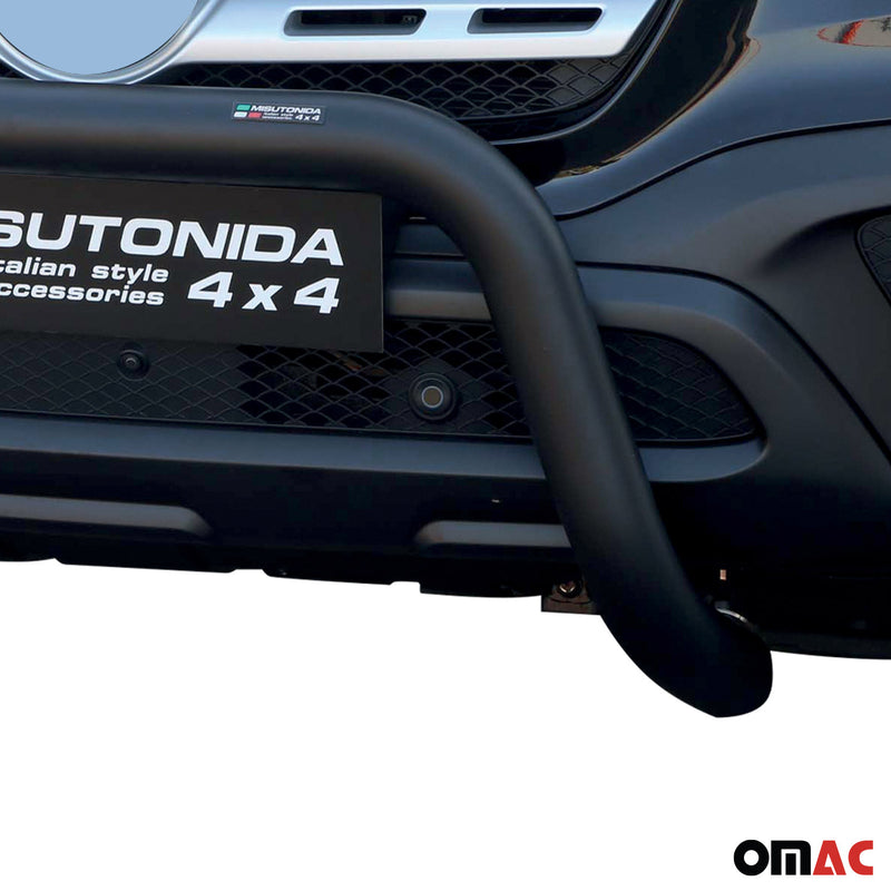 Pare-buffle Avant pour Mercedes Classe X 2017-2020 76 mm en Acier Noir