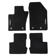 Tapis de Sol de Voiture pour Fiat 500X 2014-2018 Pre-FL Velours Noir 4Pcs