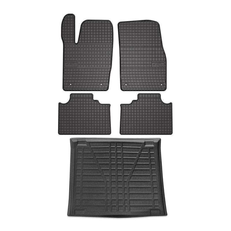 Kit Tapis de sol et coffre pour Jeep Grand Cherokee 2016-2022 TPE Noir