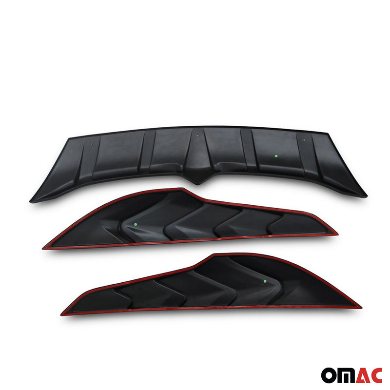 Déflecteur De Capot pour Mitsubishi L200 2019-2025 ABS 3 Pcs