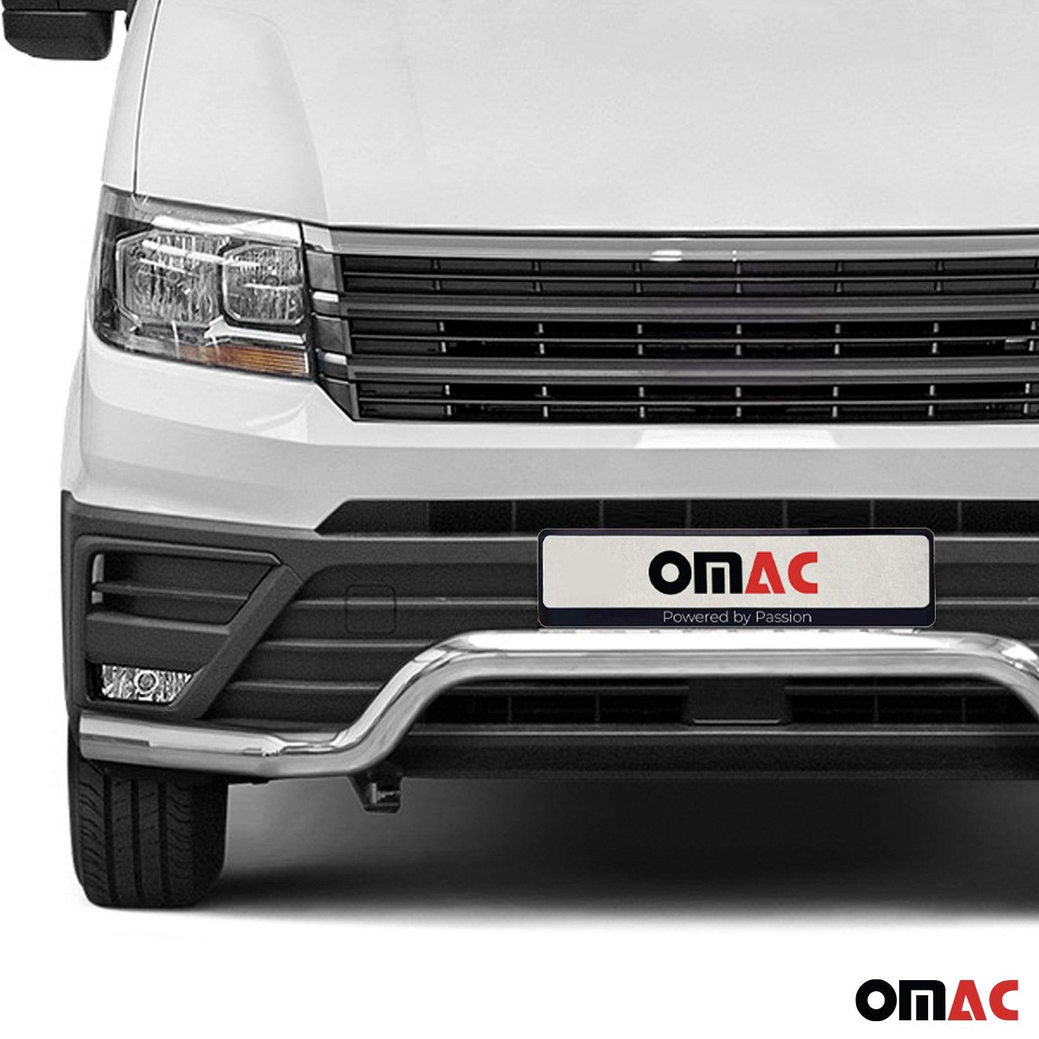 Pare-Buffle Avant Pour VW Crafter 2017-2026 en Acier Inoxydable Argent