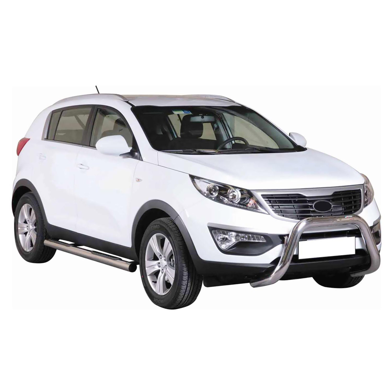 Pare-buffle Avant pour Kia Sportage 2010-2015 76 mm en Acier Gris