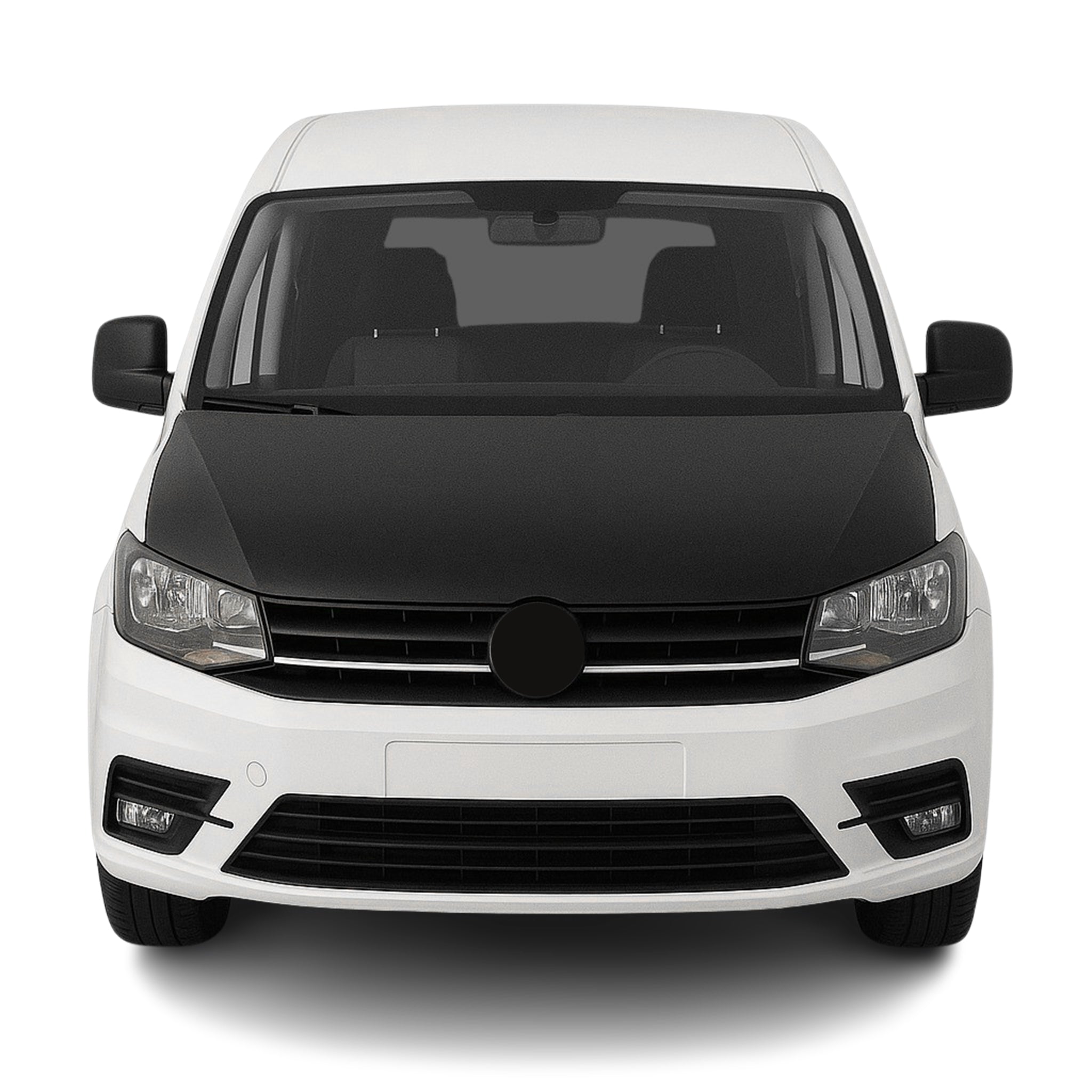 Protège Capot pour VW Caddy 2010-2015 Masque de voiture vinyle Noir complète