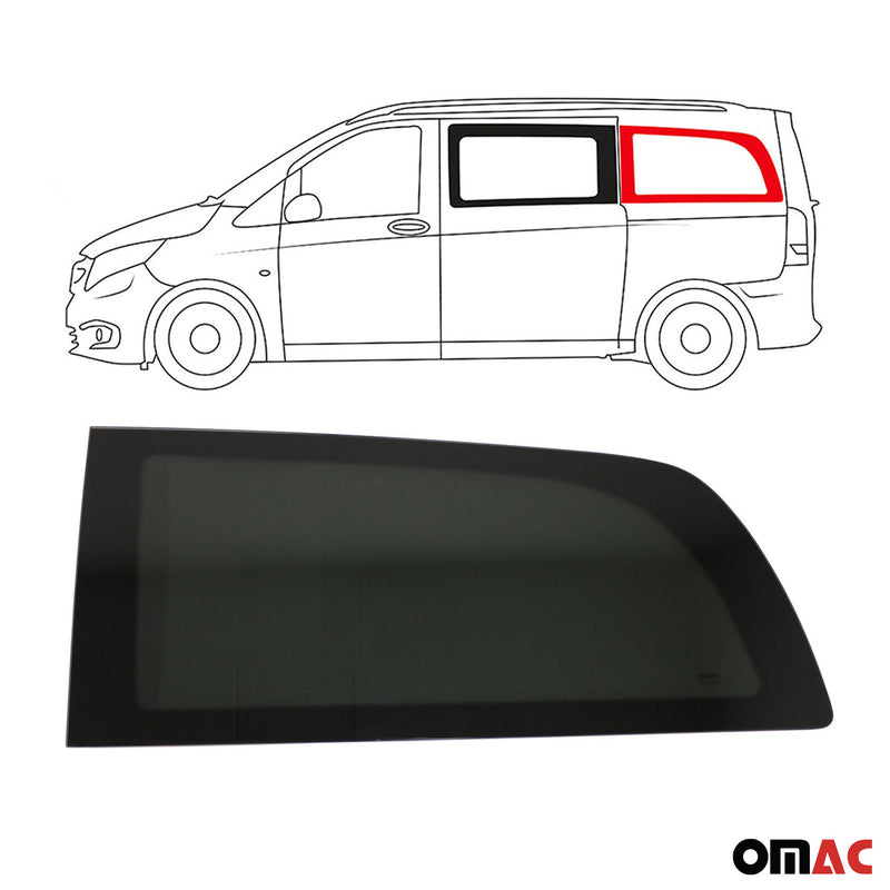 Vitre de Porte pour Mercedes Vito W447 2014-2024 L3 Arrière Gauche Verre fixe