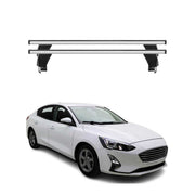 Menabo Barres de toit Transversales pour Ford Focus IV 2018-2025 Gris ABE 2x