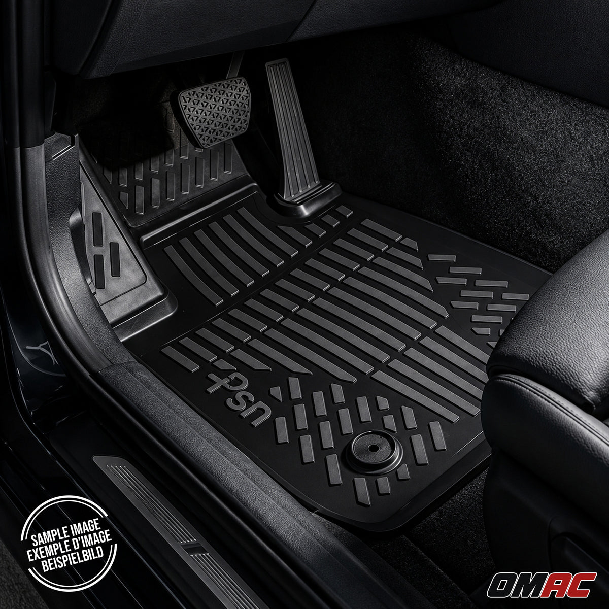 Tapis de sol pour BMW X1 F48 2015-2022 Noir 3D TPE 4Pcs