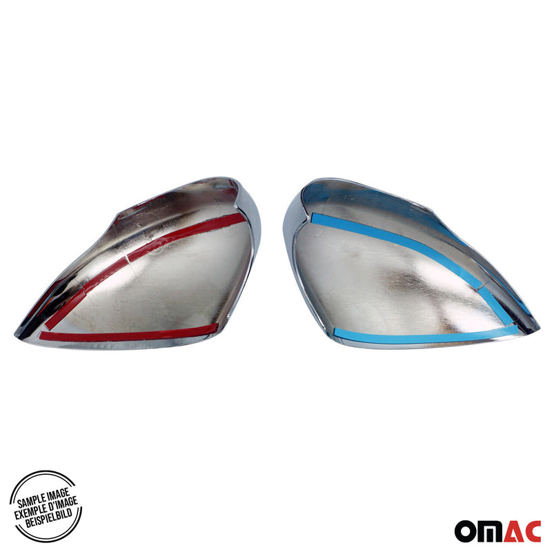 Coques de Rétroviseurs pour Nissan Qashqai J10 2006-2014 ABS Chromé 2x