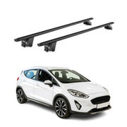 Barres de toit transversales pour Ford Fiesta VII Active 2018-23 Alu Noir 2x ABE