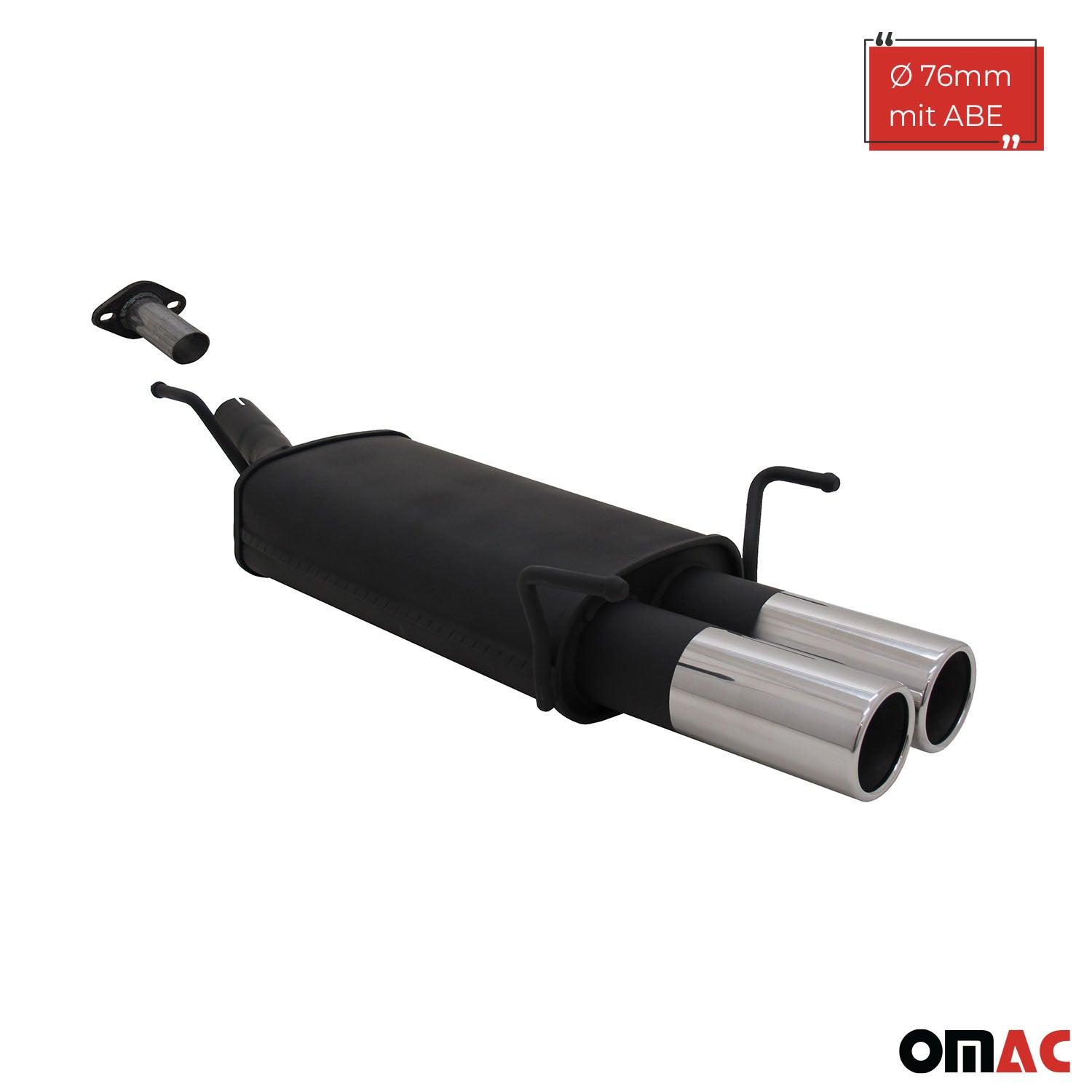 Échappement arrière sport Novus pour Opel Astra G Hayon 2x76mm avec ABE
