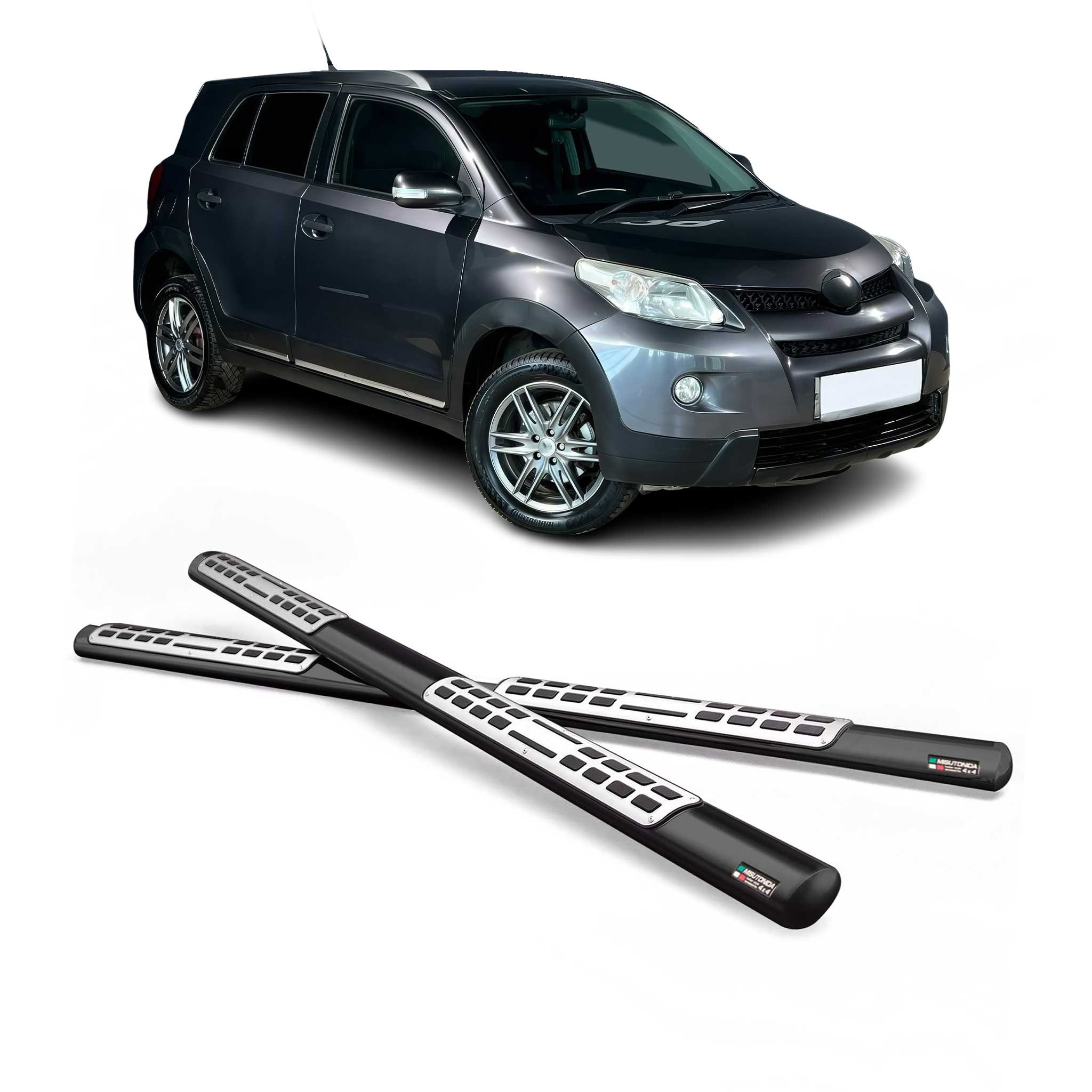 Marchepieds Latéraux pour Toyota Urban Cruiser 2008-2016 Acier Inoxydable Noir