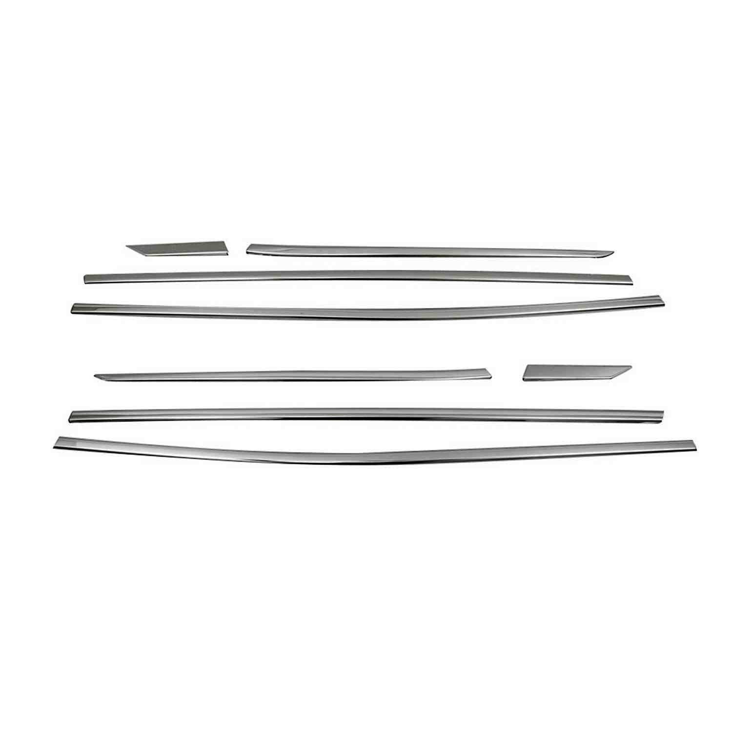 Garniture de Fenêtre pour Peugeot SUV 3008 2016-2024 Acier Inox Foncé 8Pcs