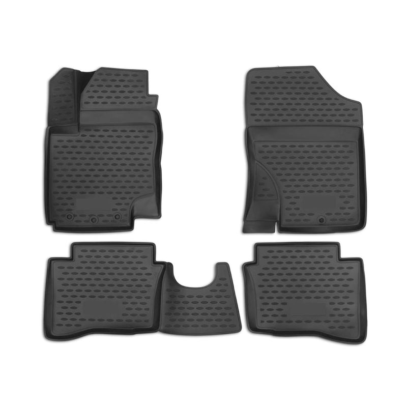 Tapis de sol pour Hyundai i20 2008-2014 en caoutchouc TPE 3D Noir 4Pcs