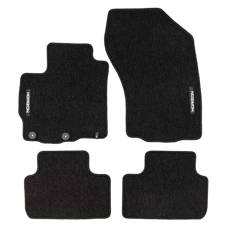 Tapis de Sol de Voiture pour Citroen C4 Aircross 2012-2017 Velours Noir 4Pcs