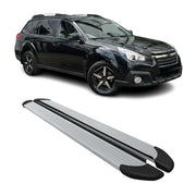 Marchepieds Latéraux pour Subaru Outback 2009-2014 Aluminium Argent 2Pcs