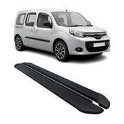 Marchepieds Latéraux pédale pour Renault Kangoo 2008-2021 en Alu Noir 2Pcs
