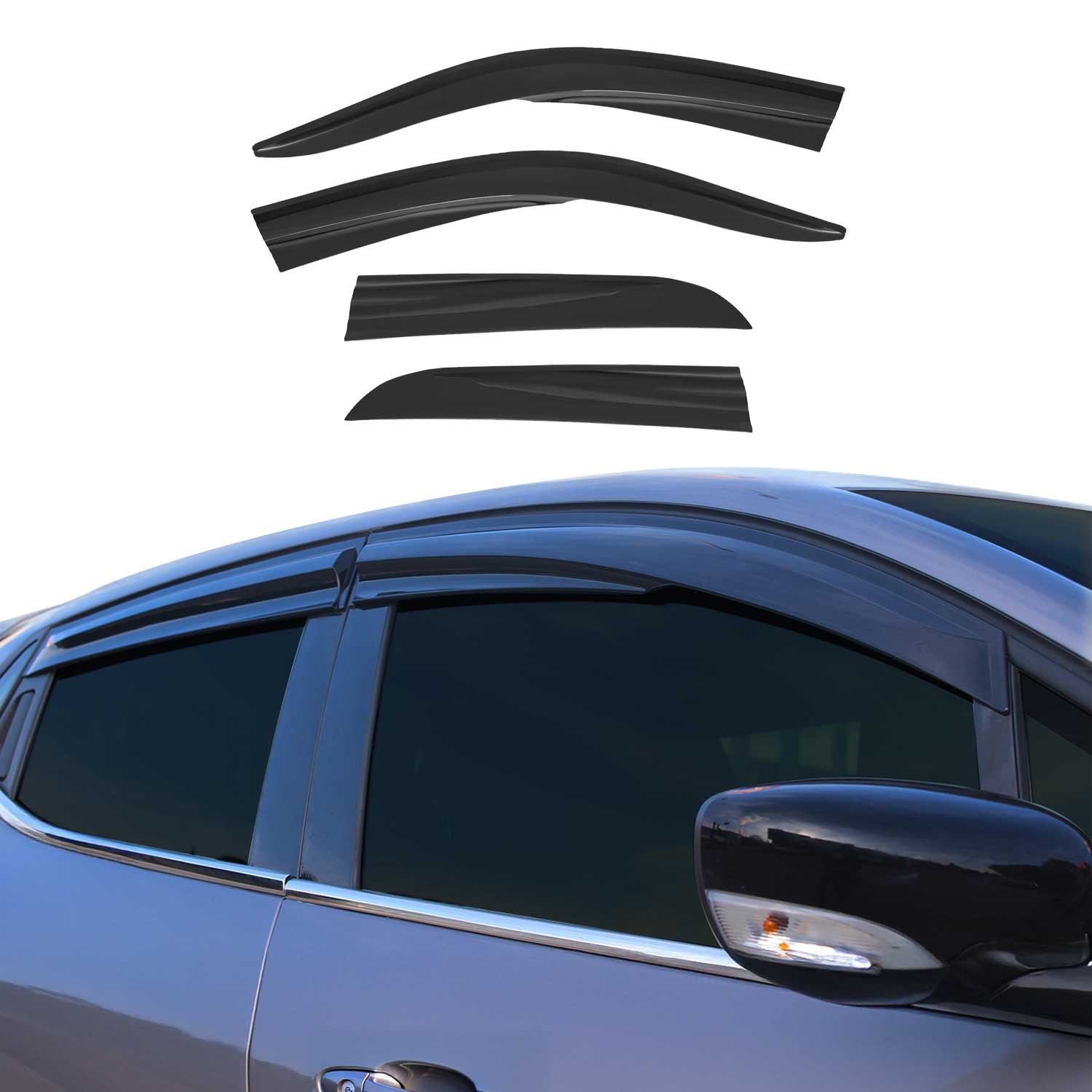 Déflecteurs De Vent Pluie D'air pour Citroen Xsara HB 2000-2006 Acrylique 4 Pcs