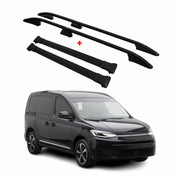 Kit Barres de toit pour VW Caddy 5 2020-2026 L1 Barres de toit Alu Noir 4x