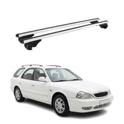 Barres de toit Transversales pour Kia Clarus Break 1998-2001 TÜV Alu Gris 2Pcs