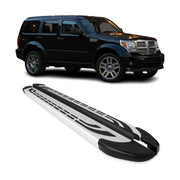 Marchepieds Latéraux pédale pour Dodge Nitro 2006-2012 Aluminium Gris 2Pcs