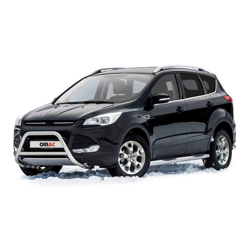 Pare-Buffle Avant Pour Ford Kuga 2012-2017 en Acier Inoxy Argent