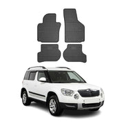 Tapis de Sol pour Skoda Yeti 2009-2017 OMAC Noir Caoutchouc
