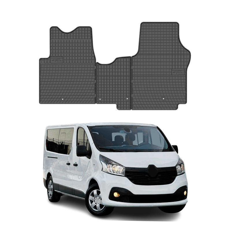 Tapis de Sol pour Opel Vivaro II 2014-2019 Convient à 1ème rangée Noir