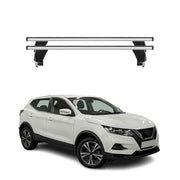 Menabo Barres de toit Transversales pour Nissan Qashqai J11 2014-2021 Alu Gris