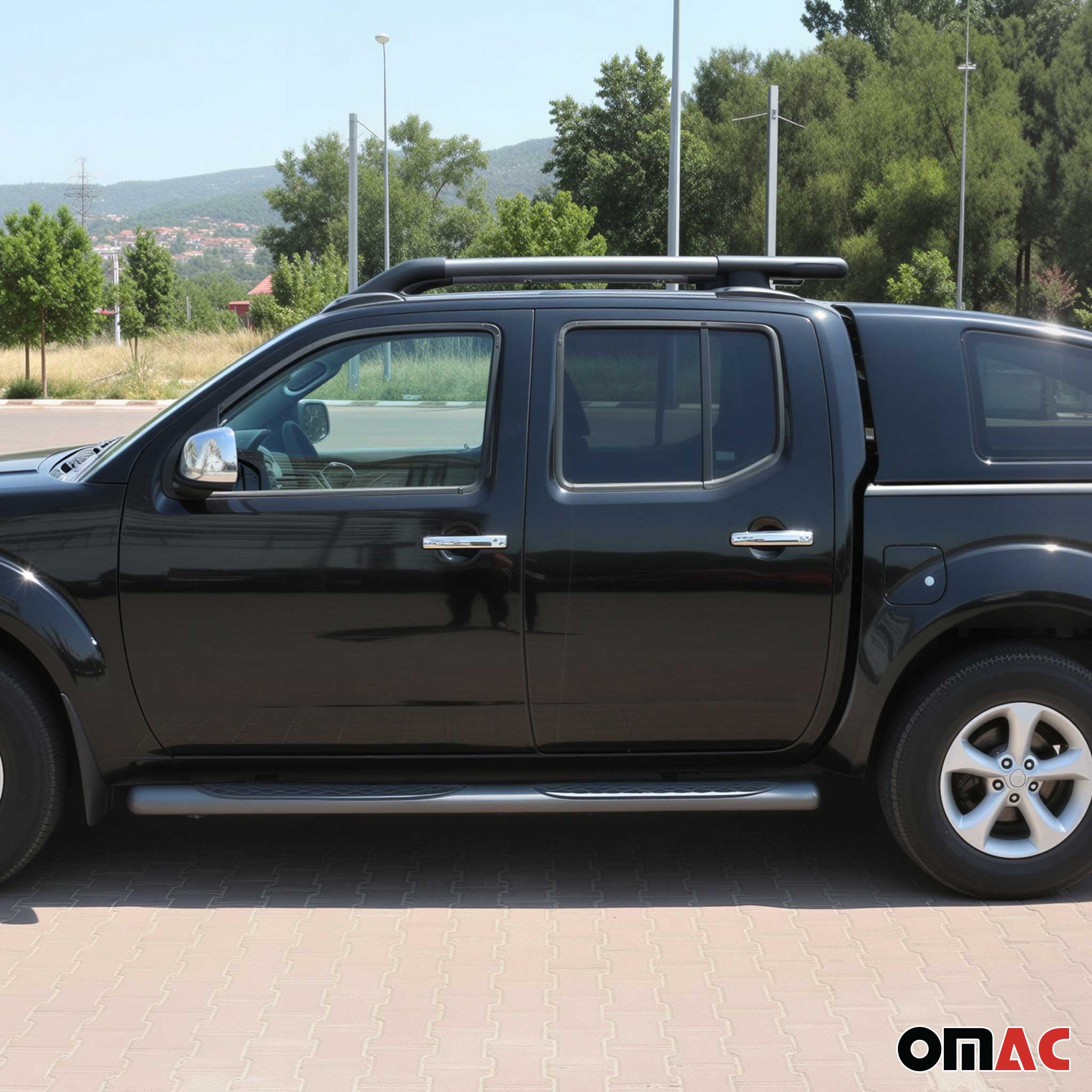 Couverture de poignée de porte pour Nissan Navara 2005-2015 en Acier Inoxydable