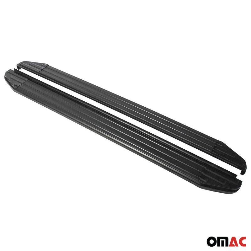 Marchepieds Latéraux pour Nissan Navara 2005-2015 Aluminium Noir 2Pcs