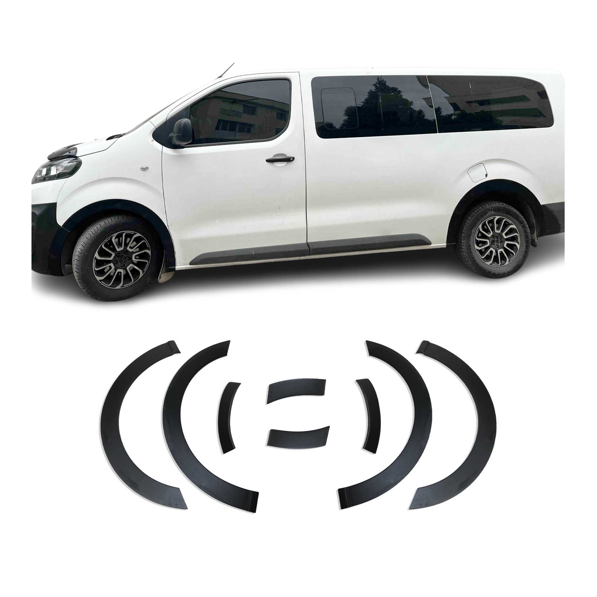 Élargisseurs d'Ailes Arche Pare-Boue pourPeugeot Expert Traveller 2016-26 L2 L3
