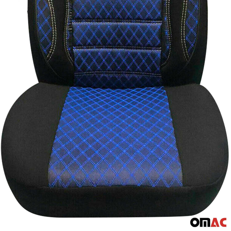 Housse de siège Auto pour VW T6 T6.1 Transporter tout 2015-2024 2+1 noir-bleu