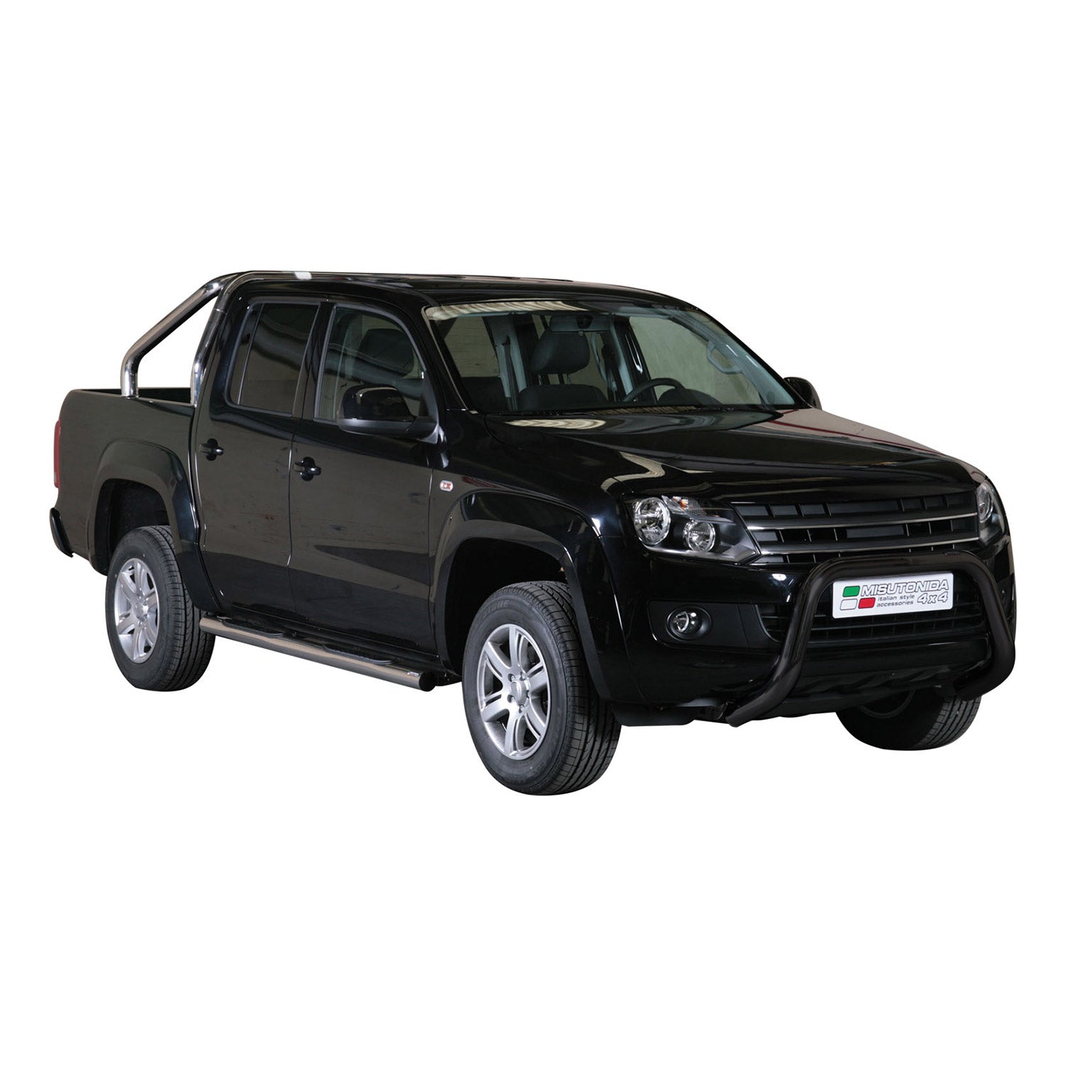 Pare-buffle Avant pour VW Amarok V6 2016-2020 76 mm en Acier Noir