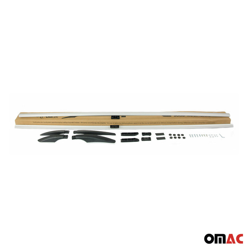 Barres de toit longitudinales pour Alfa Romeo Tonale 2022-2025 Alu Gris
