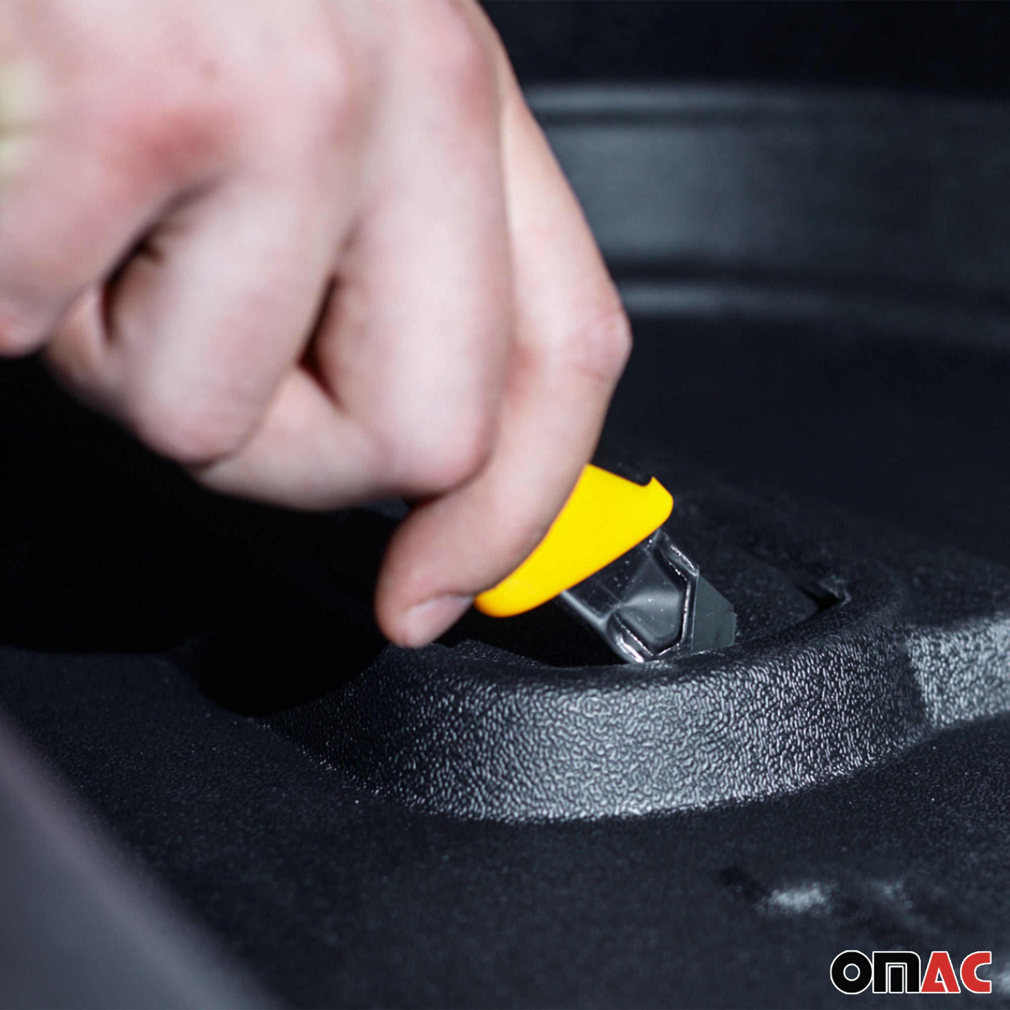 OMAC Tapis de Coffre pour Kia Stonic 2017-2025 TPE Noir