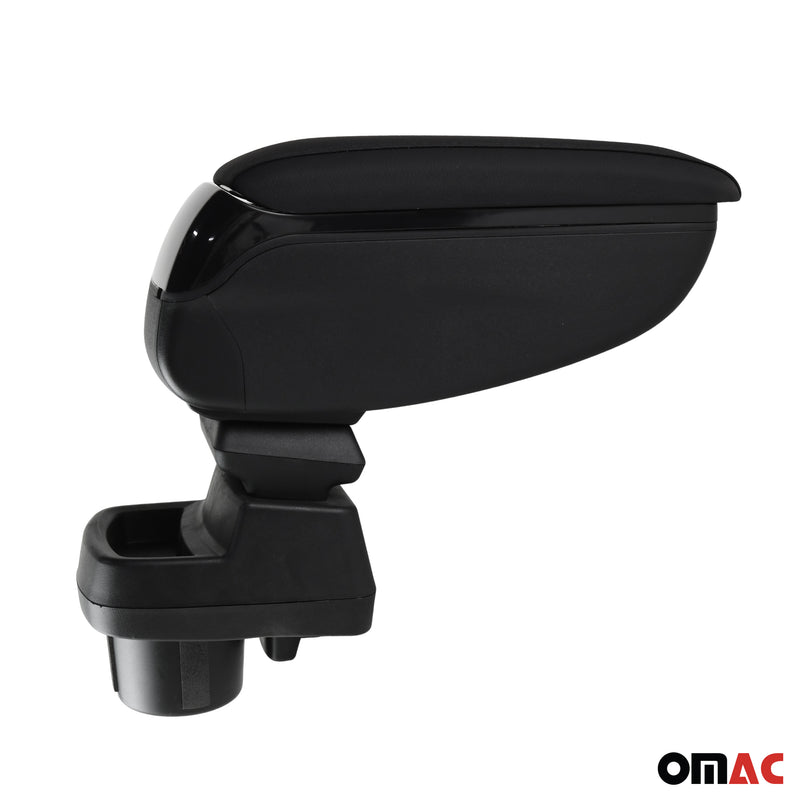 Accoudoir pour Opel Corsa F HB 2019-2025 Vinyl Abs Noir Coulissant