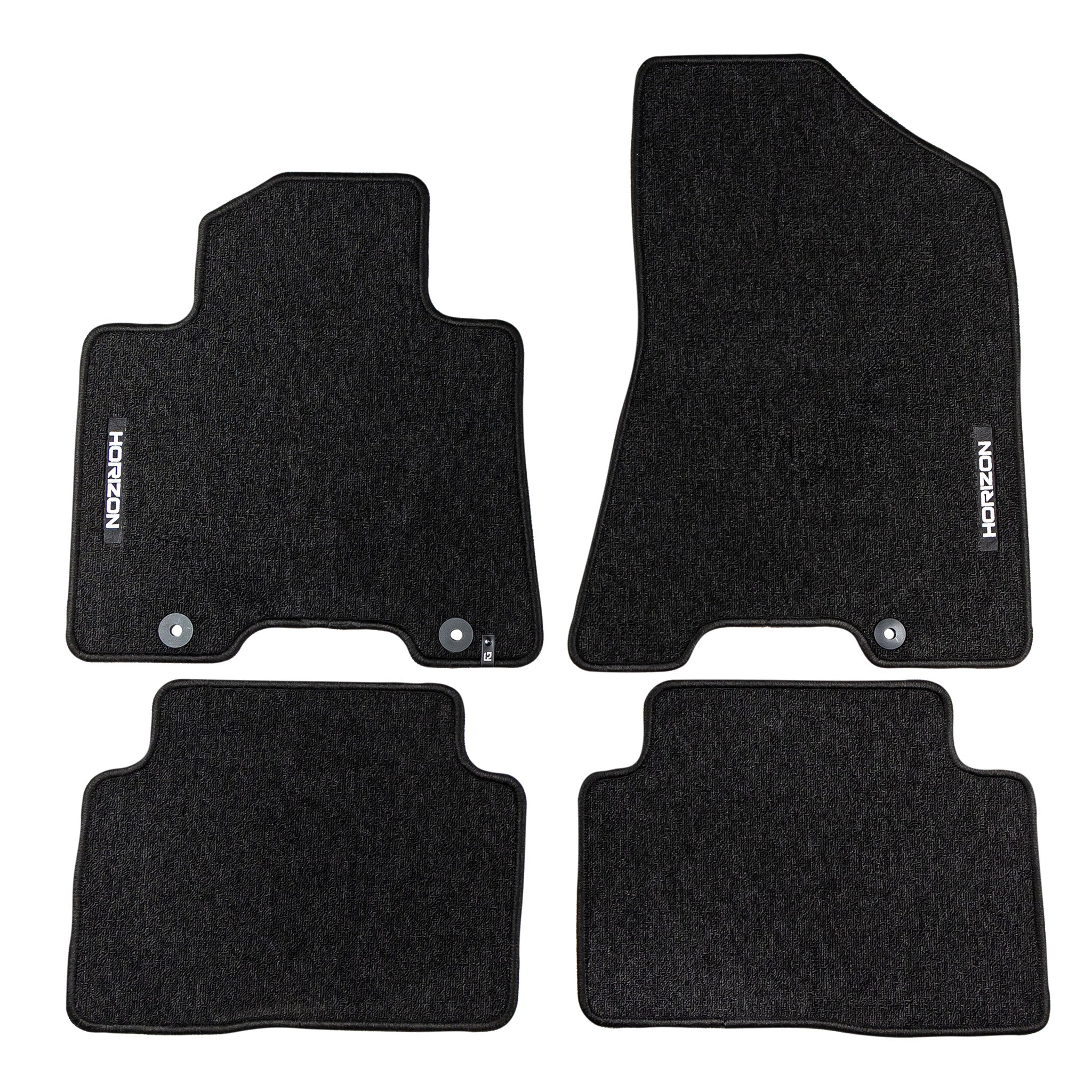 Tapis de Sol de Voiture pour Hyundai Tucson III 2015-2020 Velours Noir 4Pcs
