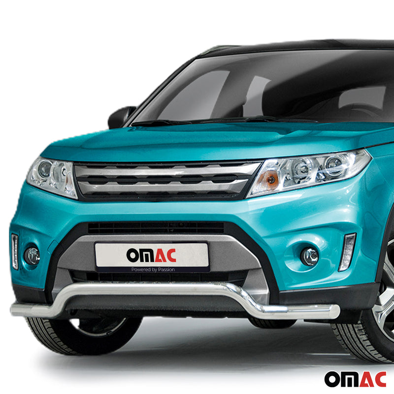 Pare-Buffle Avant Pour Suzuki Vitara 2015-2018 en Acier Inoxy Argent