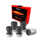 Vis de roue antivol pour Volvo C70 / C30 dès 2006 Noir lot de 4 M12X1,5