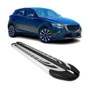 Marchepieds Latéraux pédale pour Mazda CX-3 2015-2021 Aluminium Gris 2Pcs