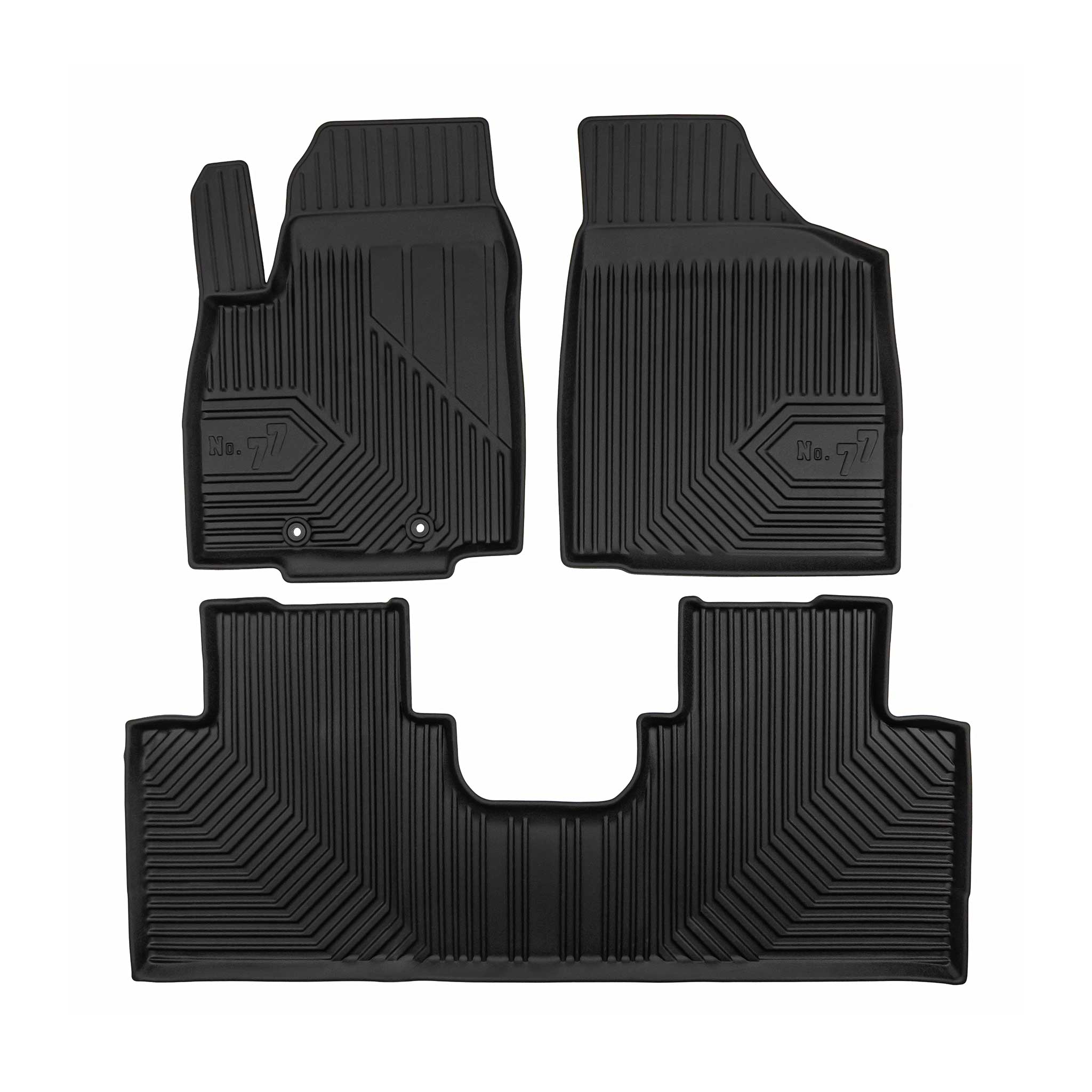 Tapis de Sol de Voiture pour Forthing T5 2024-2026 TPE Antidérapant Noir 3Pcs