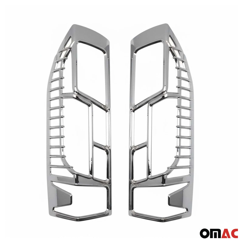 Cadre de Feu Stop Arrière pour Fiat Ducato 2014-2025 ABS Chromé 2 Pcs