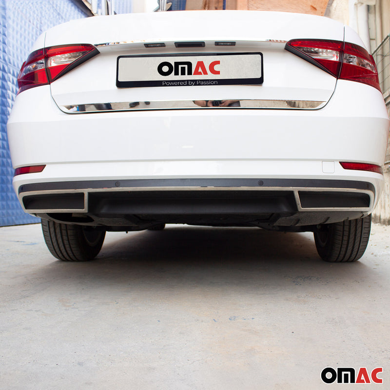 Moulure de Pare-chcos Arrière pour Skoda Superb 2015-2025 acier inox 3 Pcs