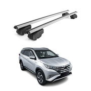 Barres de toit Transversales pour Toyota Rush 2017-2025 Aluminium Gris ABE