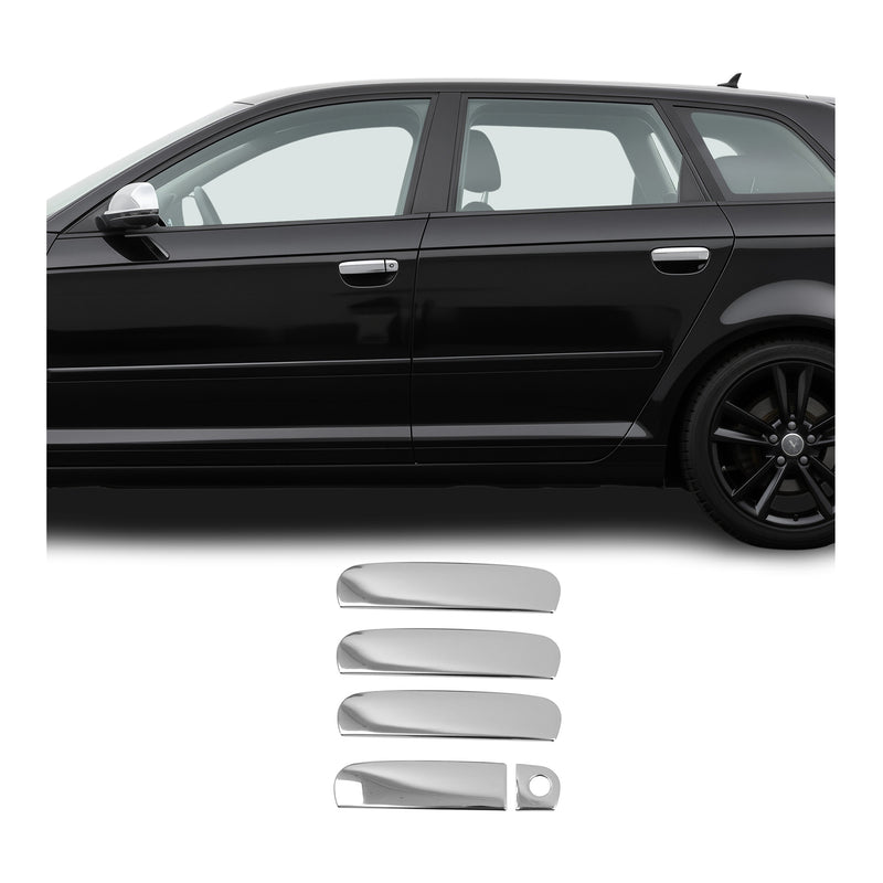 Couverture de poignée porte pour Audi A3 8PA Sportback 2004-2013 acier inox 5Pcs