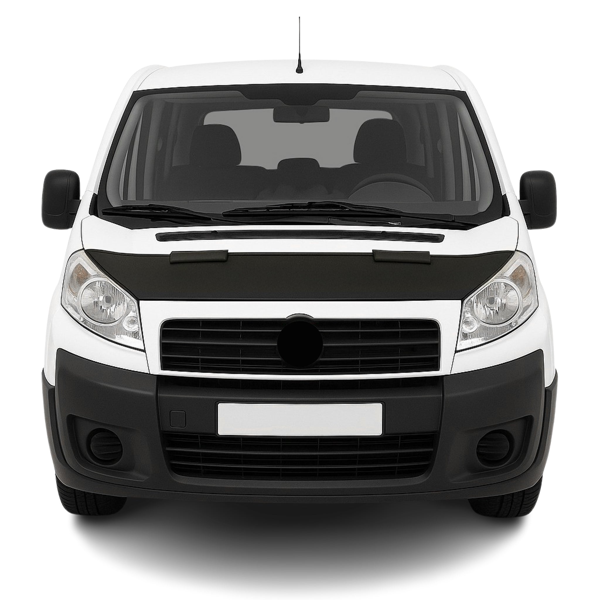 Protège Capot pour Fiat Scudo 2007-2016 Masque de voiture vinyle Noir