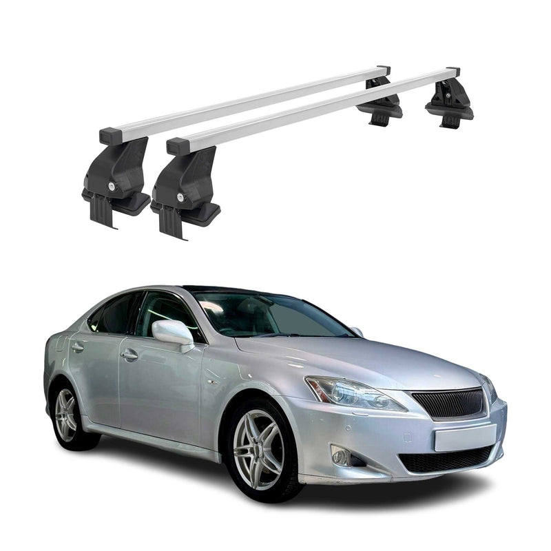Barres de toit transversales pour Lexus IS XE20 2005-2013 Acier Gris