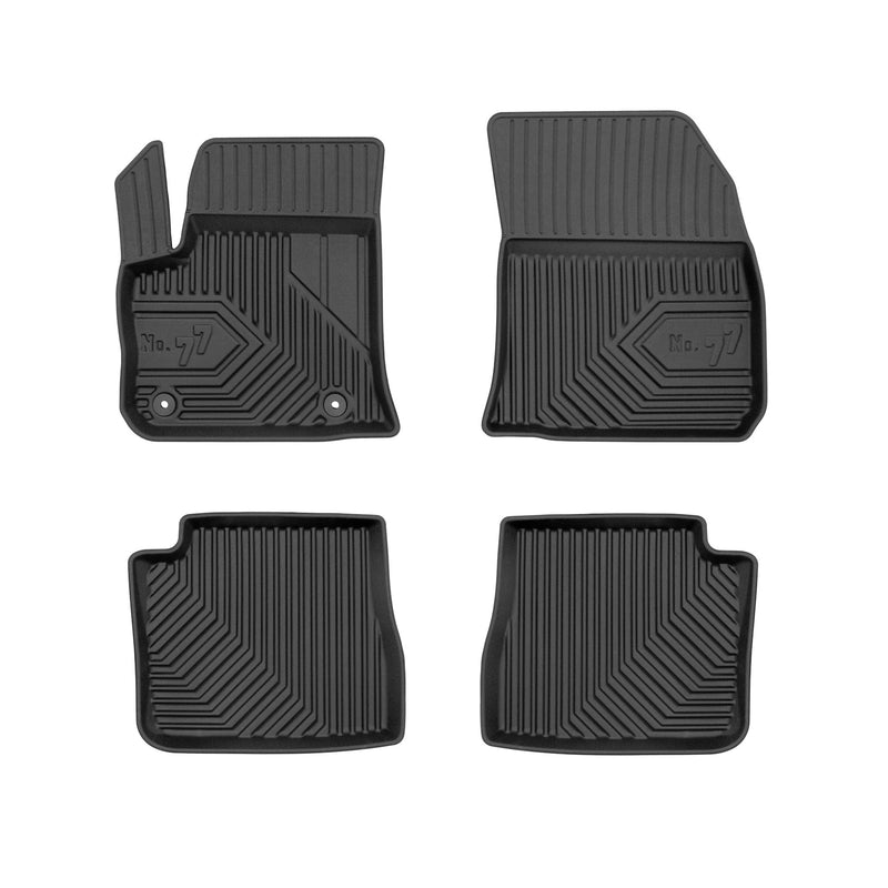 Tapis de Sol de Voiture pour Citroen e-C4 e-C4X 2020-2025 TPE Imperméable 4Pcs